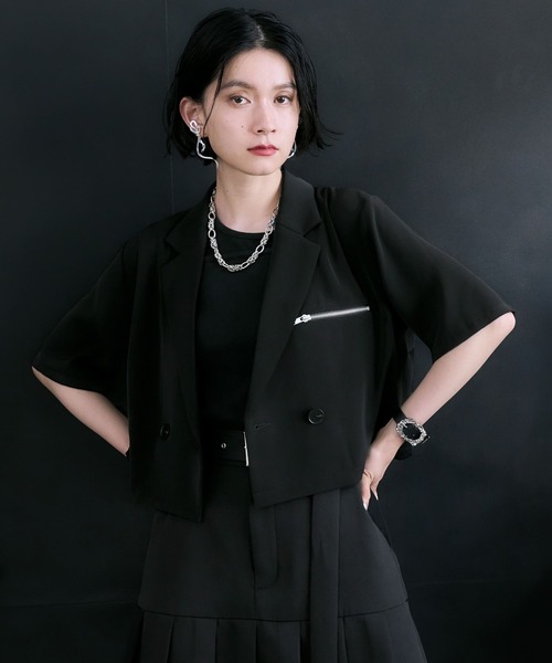 HARE トロミショートジャケット HARE（ハレ） ジャケット テーラードジャケット トロミショート
