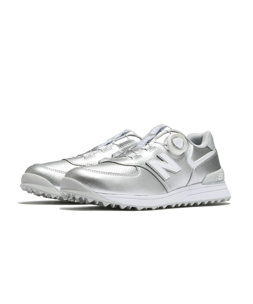 New Balance レディース ゴルフシューズ 25cm シルバー New Balance レディース ゴルフシューズ 25cm シルバー