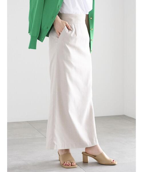 Te chichi（テチチ） スカート サマーヘリンボーンストライプスカート