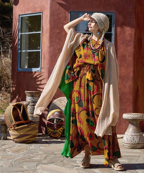 スカート 「チャイハネ」キテーム変形ロングスカート レディース  