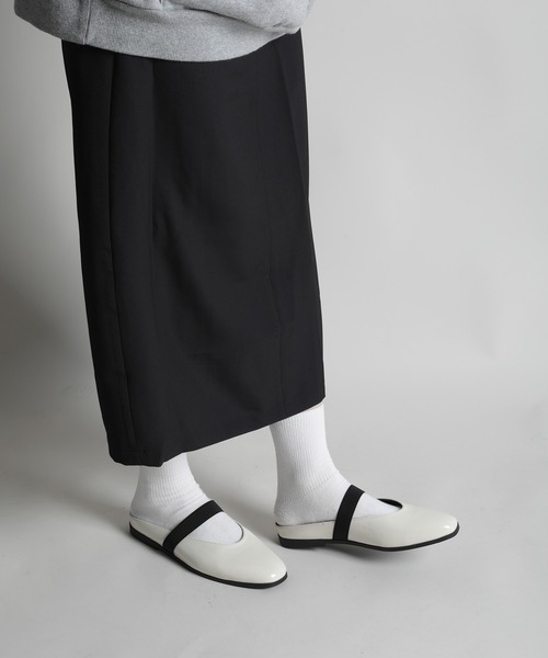 shoes365 パンプス 「shoes365」フラットパンプス(ゴムバンド付き) (SS