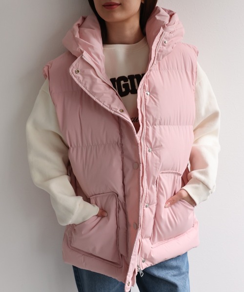 ダウンベスト ベスト くま耳ダウンベスト レディース メンズ | LACーVERT | 17