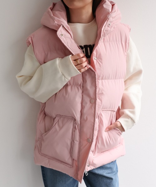 LACーVERT ダウンベスト ベスト くま耳ダウンベスト レディース メンズ