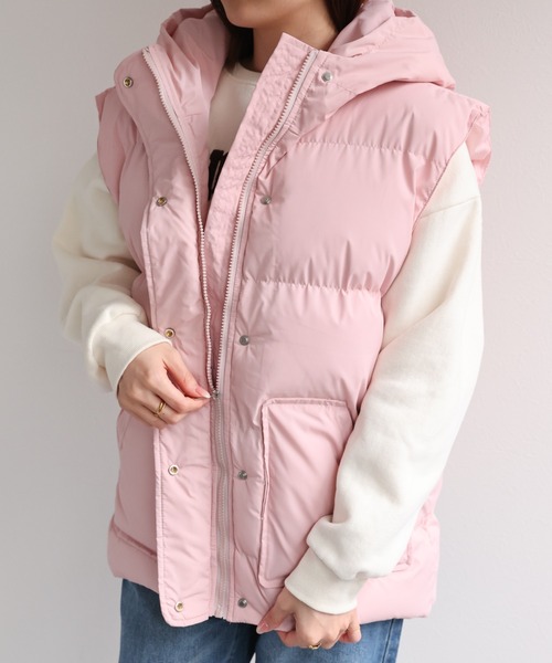 LACーVERT ダウンベスト ベスト くま耳ダウンベスト レディース メンズ