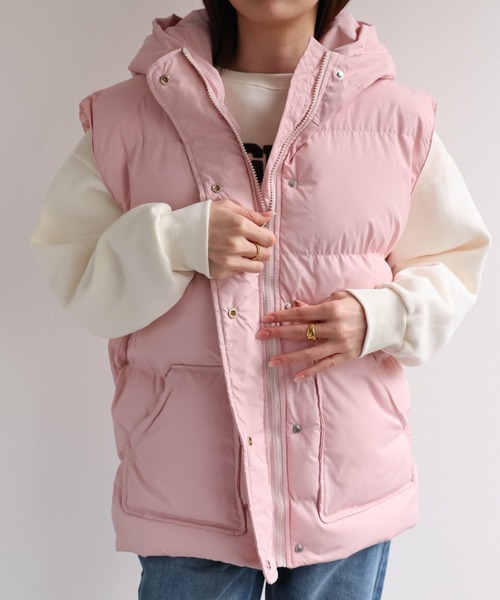 ダウンベスト ベスト くま耳ダウンベスト レディース メンズ | LACーVERT | 08