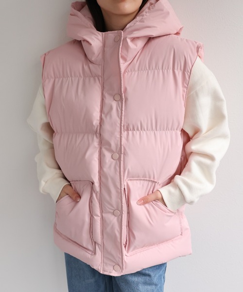 ダウンベスト ベスト くま耳ダウンベスト レディース メンズ | LACーVERT | 11