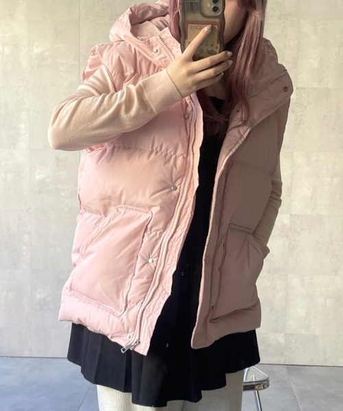 ダウンベスト ベスト くま耳ダウンベスト レディース メンズ | LACーVERT | 21