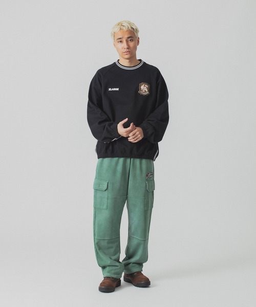 大人気★XLARGE スウェット カーゴショーパン コーデしやすい◎ XLARGE（エクストララージ）の「SWEAT CARGO SHORT PANTS