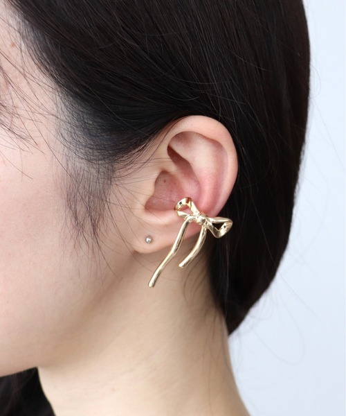 Three Four Time（スリーフォータイム） イヤーカフ リボンカフリング