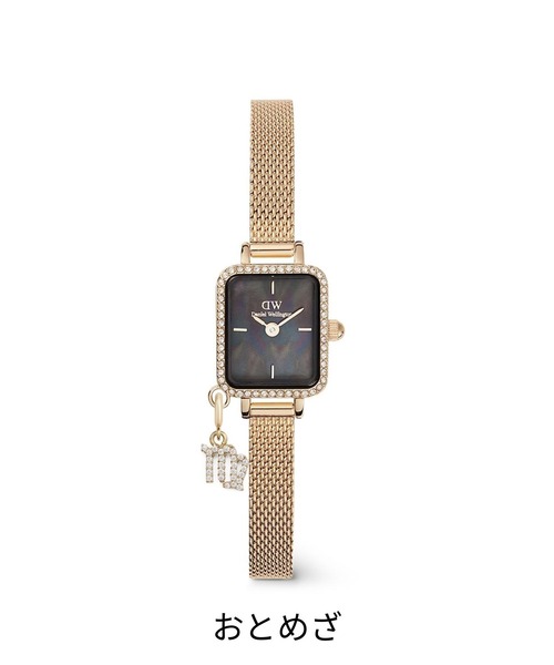Daniel Wellington 腕時計 Quadro Mini Crystal Zodiac Sterling