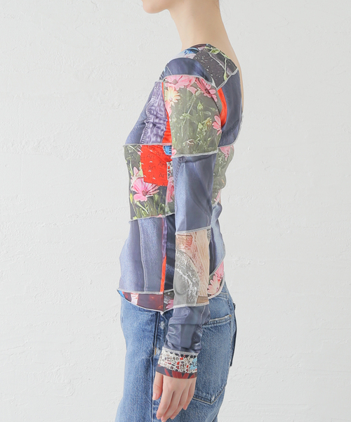 PAMM カットソー tシャツ 「P.A.M/パム」SELFIE SCROLL STRETCH TOP：カットソー