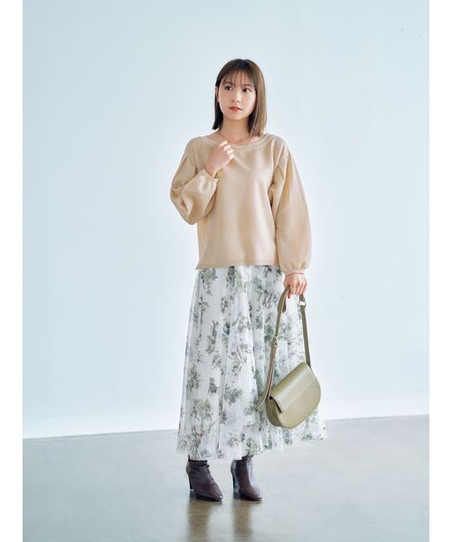 ニット セーター ライトジャカードゆるニット「低身長・小柄女性」 レディース ニット セーター ライトジャカードゆるニット「低身長・小柄女性