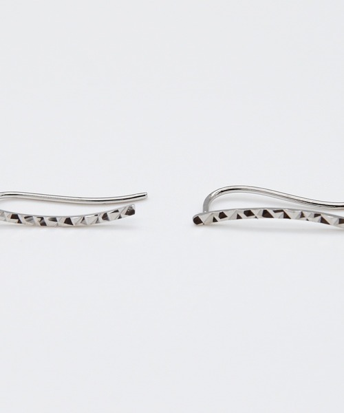 ciite' つけっぱなし ピアス ラインピアス イヤーカフ風 (両耳用