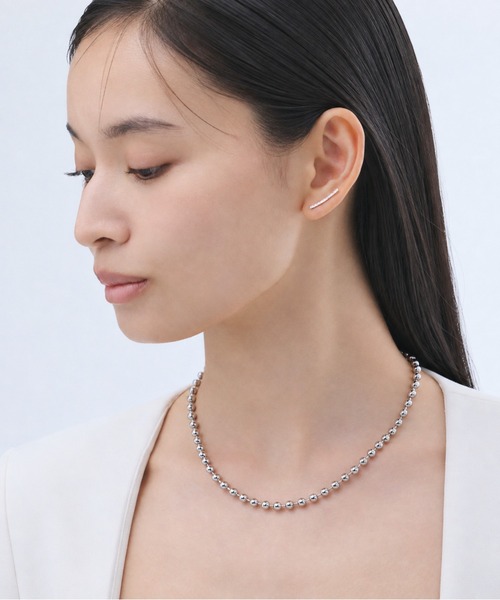 ciite' つけっぱなし ピアス ラインピアス イヤーカフ風 (両耳用