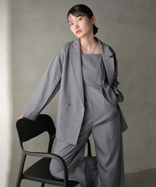 【美品】Kanaフォーマルセットアップ結婚式パーティ二次会L Kana パンツドレス ジャケット セットアップ 2点セット