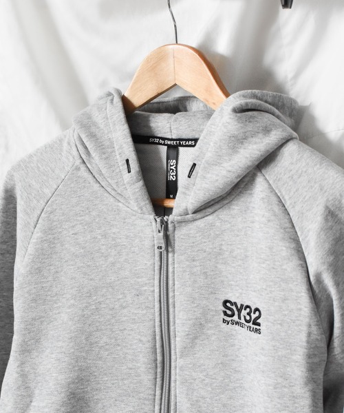 パーカー 「73」「it」「SY32 by SWEET YEARS」REGULAR ZIP HOODIE レディース メンズ SY32 by SWEET YEARS パーカー 「73」「it」「SY32 YEARS