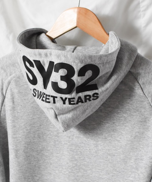 パーカー 「73」「it」「SY32 by SWEET YEARS」REGULAR ZIP HOODIE レディース メンズ SY32 by SWEET YEARS パーカー 「73」「it」「SY32 YEARS