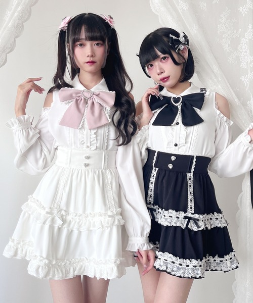 DearMyLove スカート ハシゴレースティアードスカート DearMyLove スカート ハシゴレースティアードスカート