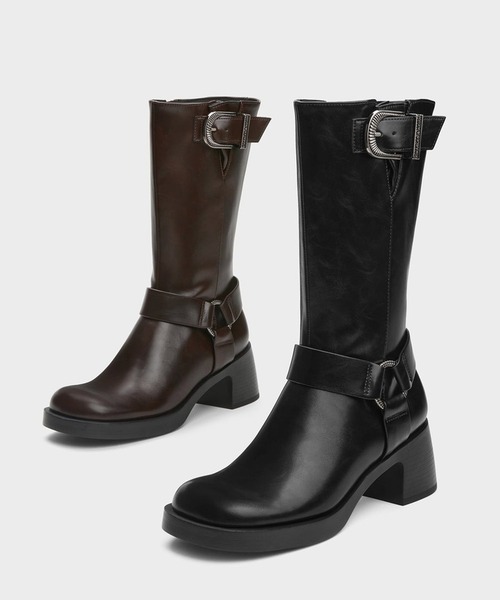 CHARLES ＆ KEITH（チャールズ&キース） ブーツ Kirke カーク バックル