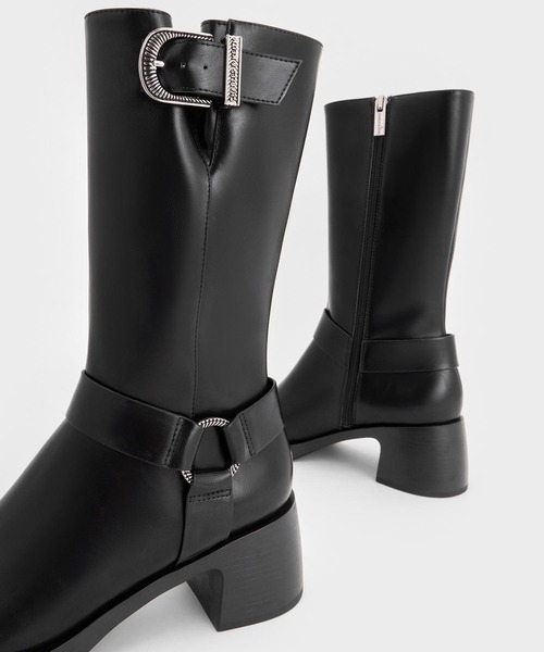 CHARLES & KEITH(チャールズ&キース) ブーツ Kirke カーク バックル CHARLES & KEITH(チャールズ&キース) ブーツ Kirke カーク バックル