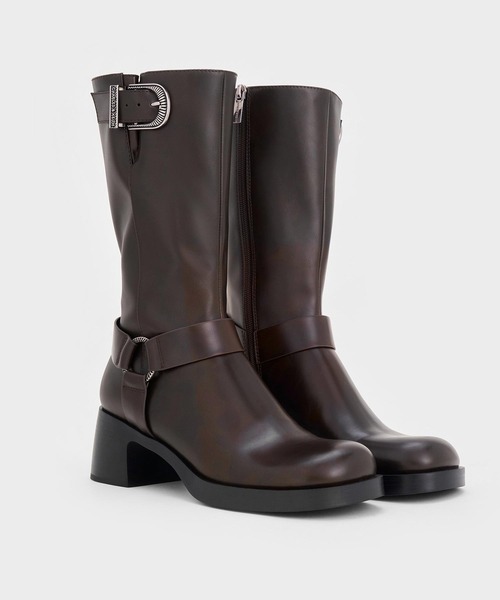 CHARLES ＆ KEITH（チャールズ&キース） ブーツ Kirke カーク バックル