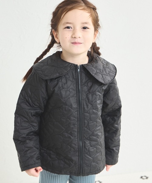 pairmanon ブルゾン アウター ハートキルティング 中綿ブルゾン キッズ  