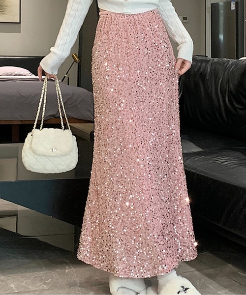 ピンク スパンコールスカートESTNATION 購入 ピンク スパンコールスカートESTNATION 購入 スパンコールスカート