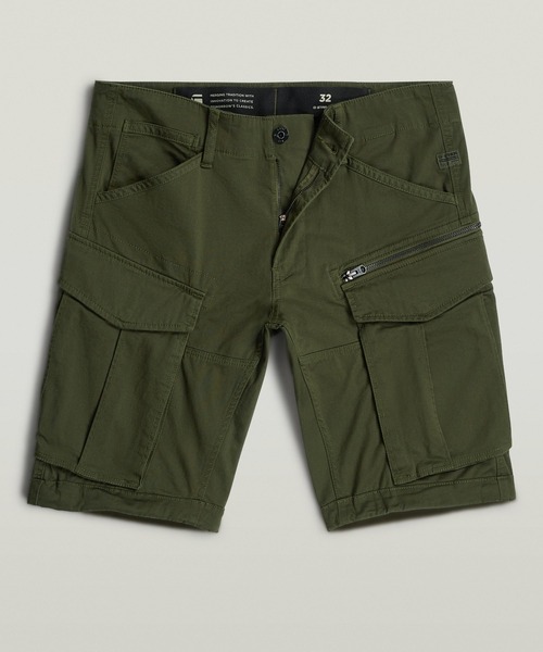 G-STAR RAW パンツ ROVIC ZIP REGULAR SHORT/ジップディテール