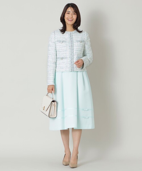TO BE CHIC ジャケット ノーカラージャケット フラッグモール