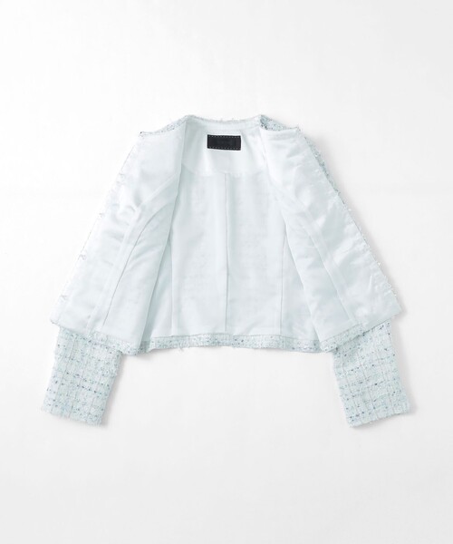 TO BE CHIC ジャケット ノーカラージャケット フラッグモール