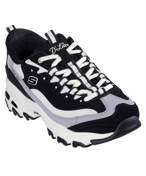 SKECHERS Slip-Ins 黒/白 スニーカー SKECHERS スケッチャーズ スリップイン レディース 黒 白 立った