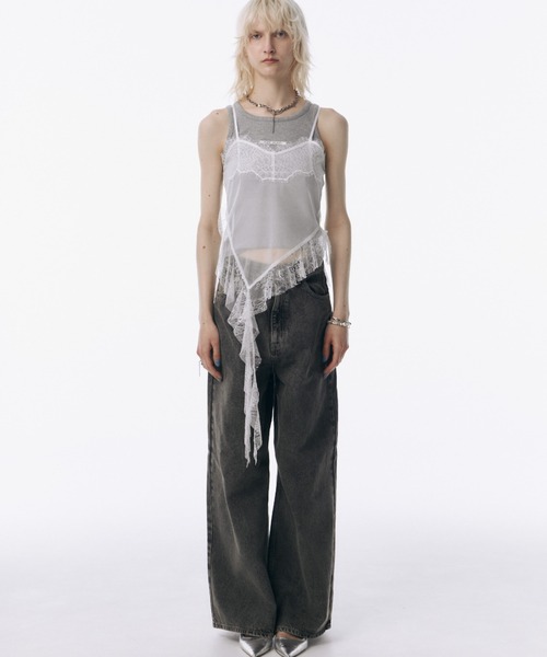 パンツ LOOSE FIT WIDEDENIM JOSE MOON LOOSE FIT WIDEDENIM(34 WHITE): BOTTOMSjosemoon