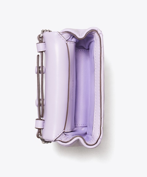 TORY BURCH 財布 キラ ダイヤモンドキルト クローバー トップ