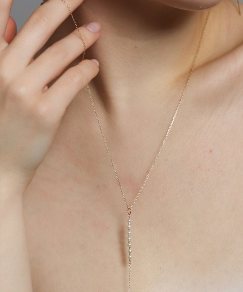 ネックレス パール Y ロング ネックレス | K10YG レディース メンズの画像