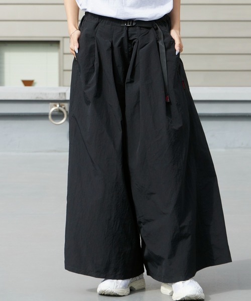 【美品】GRAMICCI NYLON FLARE PANTS ブラック M Gramicci（グラミチ） パンツ NYLON FLARE PANT フレアパンツ ガウチョ