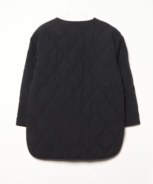 「Khaju」 ノーカラーコート - ブラック レディース_画像2