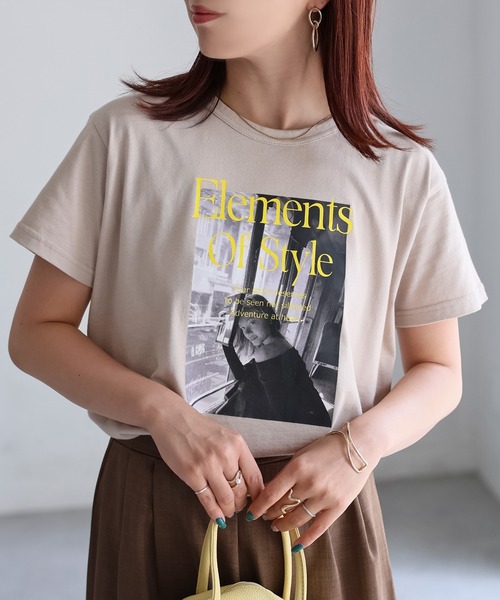 Riberry（リベリー） tシャツ 半袖 フォトプリントロゴTシャツ