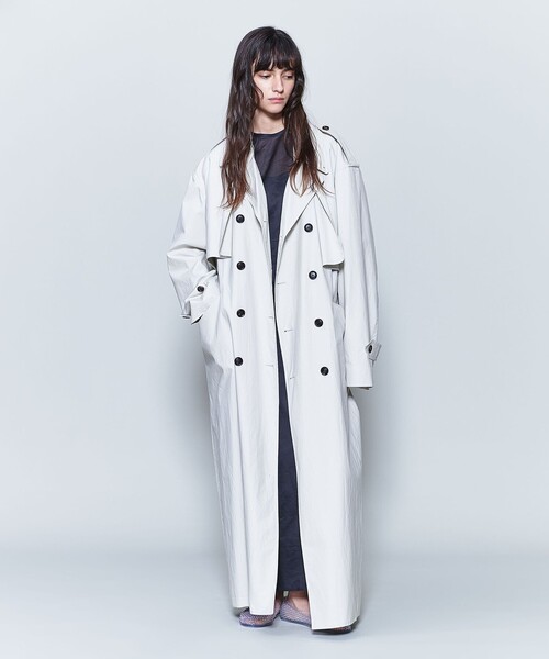 6(ROKU) BIG TRENCH COAT トレンチコート 6（ロク）の「＜6(ROKU)＞BIG TRENCH COAT/コート（トレンチ