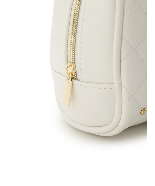 P.CALM ホワイト キルティングポーチ P.CALM ホワイト キルティングポーチ P.CALM ホワイト キルティング