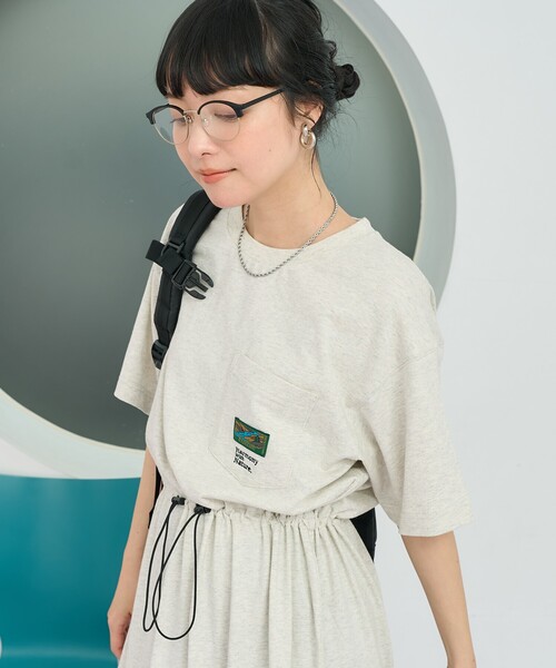 tシャツ Foxfire × FREAK'S STORE/フォックスファイヤー 別注 ウエストコードポケット付 Tシャツワンピース レディース Foxfire/別注 ウエストコードポケット付 Tシャツワンピース