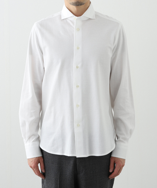 GUY ROVER シャツ (ギローバー) Jersey Pique Cutaway Shirts