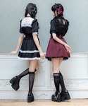 ブラウス シャツ 夏 半袖 十字架レースフリル...の詳細画像2