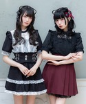 ブラウス シャツ 夏 半袖 十字架レースフリル...の詳細画像3