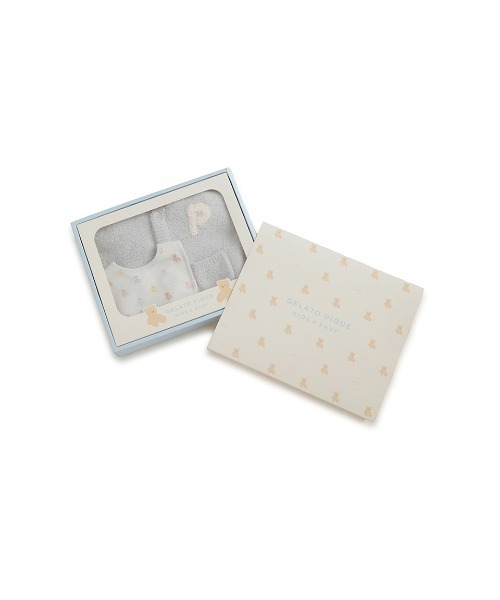 gelato pique 出産祝い 「ラッピング済み」「BABY」ベアポンチョ