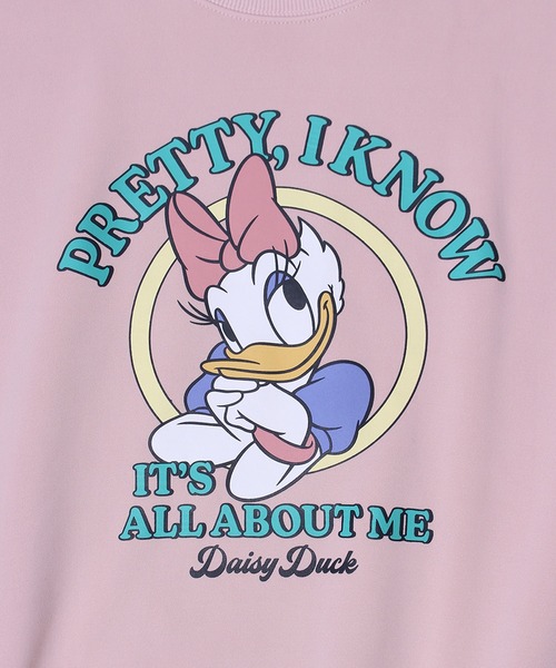 [Disney] тренировочный cut and sewn M свет Pink Lady -s