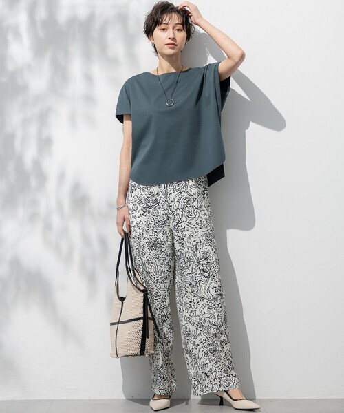 tシャツ 「汗じみ防止/洗える」スムースデザイン フレンチスリーブ Tシャツ レディース 汗じみ防止/洗える】スムースデザイン フレンチスリーブ Tシャツ