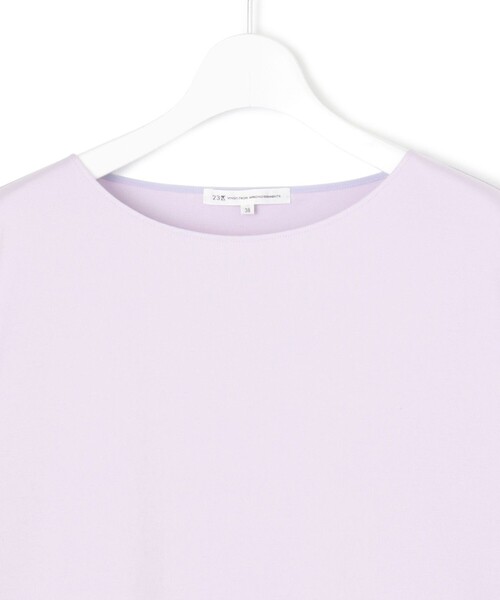 【汗じみ防止/洗える】スムースデザイン フレンチスリーブ Tシャツ 汗じみ防止／洗える】スムースデザイン フレンチスリーブ T