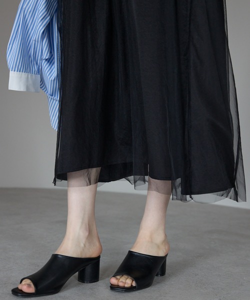 each alchemist ワンピース シフォンレイヤードノースリワンピ