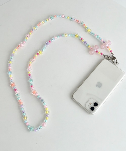 SOLLON.（ソルロン） カラフルビーズスマホショルダー : ZOZOTOWN