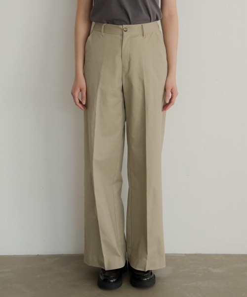 イレーブ　チノパンツ Y / ORGANIC COTTON TENCEL CHINO TROUSERS | YLÈVE（イレーヴ